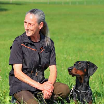 Birgit Grömminger und Ihr Hund